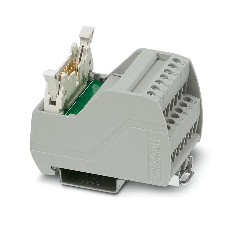 Phoenix Contact 14-Contact Male Interface Module Flat Ribbon Cable Connector DIN Rail 1A 2315023