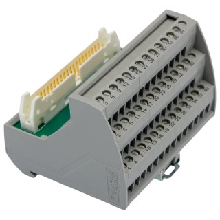 Phoenix Contact VIP-3/SC/ Series 40-Contact Male Interface Module Flat Ribbon Cable Connector DIN Rail Mount 60V DC 1A FLK40