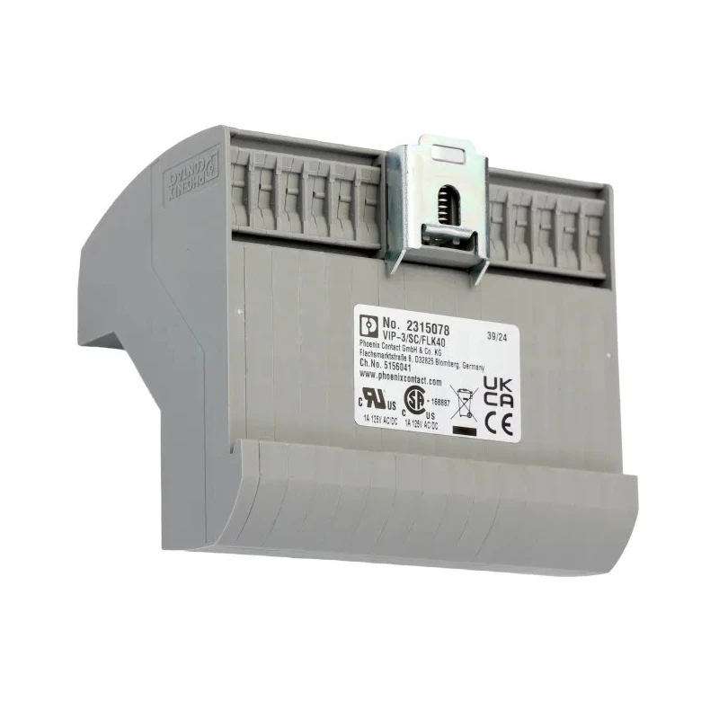 Phoenix Contact VIP-3/SC/ Series 40-Contact Male Interface Module Flat Ribbon Cable Connector DIN Rail Mount 60V DC 1A FLK40
