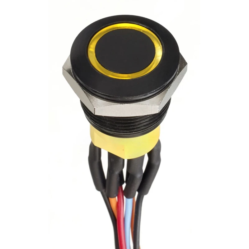 APEM AV Series Illuminated Push Button Switch Panel Mount SPST IP67 AV9512F1020870K