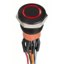 APEM Illuminated Panel Push Button Switch SPST IP67 30V Illumination Voltage Maximum Operating Temperature 85°C 