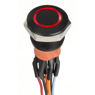 APEM Illuminated Panel Push Button Switch SPST IP67 30V Illumination Voltage Maximum Operating Temperature 85°C 
