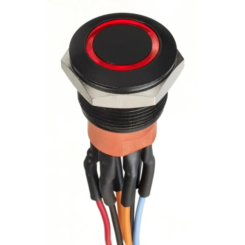 APEM Illuminated Panel Push Button Switch SPST IP67 30V Illumination Voltage Maximum Operating Temperature 85°C 