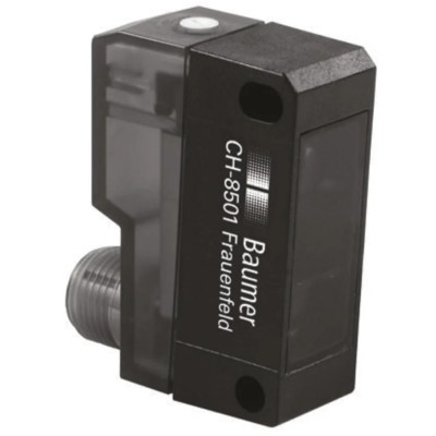 Baumer Diffuse Photoelectric Sensor Block Sensor 30 mm to 500 mm Detection Range PNP Output IP67 FHDK 14P5104/S14