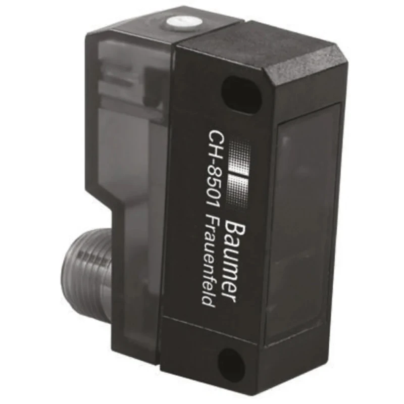 Baumer Diffuse Photoelectric Sensor Block Sensor 30 mm to 500 mm Detection Range PNP Output IP67 FHDK 14P5104/S14