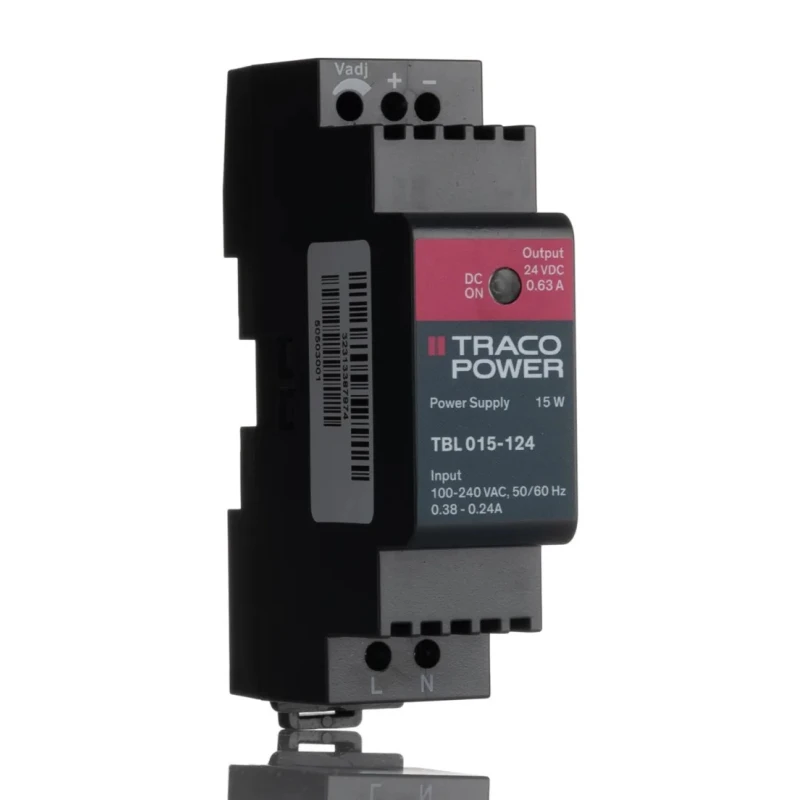TRACOPOWER TBL Switched Mode DIN Rail Power Supply 264V AC Input, 28V DC Output, 630 mA, 15W TBL 015-124