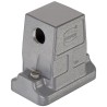 HARTING Heavy Duty Power Connector Hood, Han HP Direct B Range, Die Cast Aluminium, IP69 Rated, Thread Size 1.5 19396060546