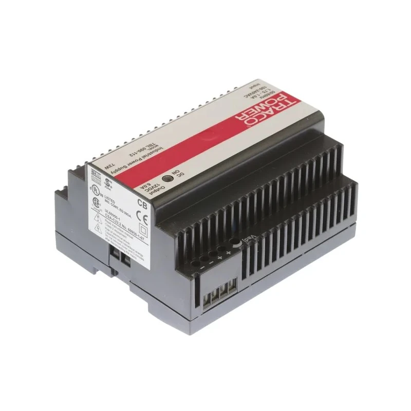 TRACOPOWER TBL Series Switched Mode DIN Rail Power Supply Single Phase 264V AC Input 16V DC 6A Output 72W TBL 090-112