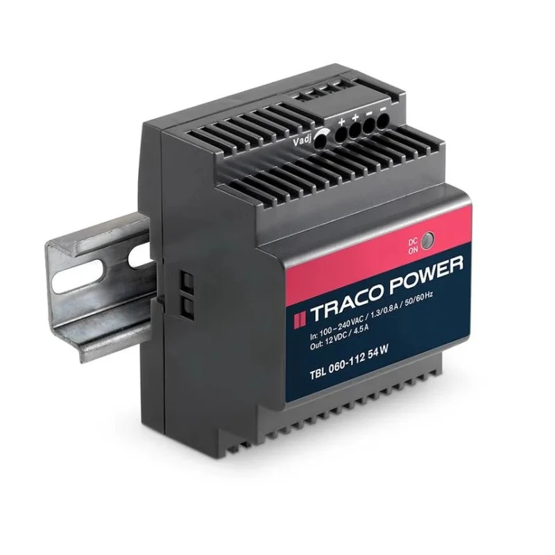 TRACOPOWER TBL Switched Mode DIN Rail Power Supply 264V AC Input 16V DC, 4.5A Output, 54W TBL 060-112