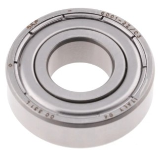 SKF Single Row Deep Groove Ball Bearing 12 mm ID, 28 mm OD, 8 mm Width, Sheet Metal Cage, Shielded, Internal 6001-2Z/C3