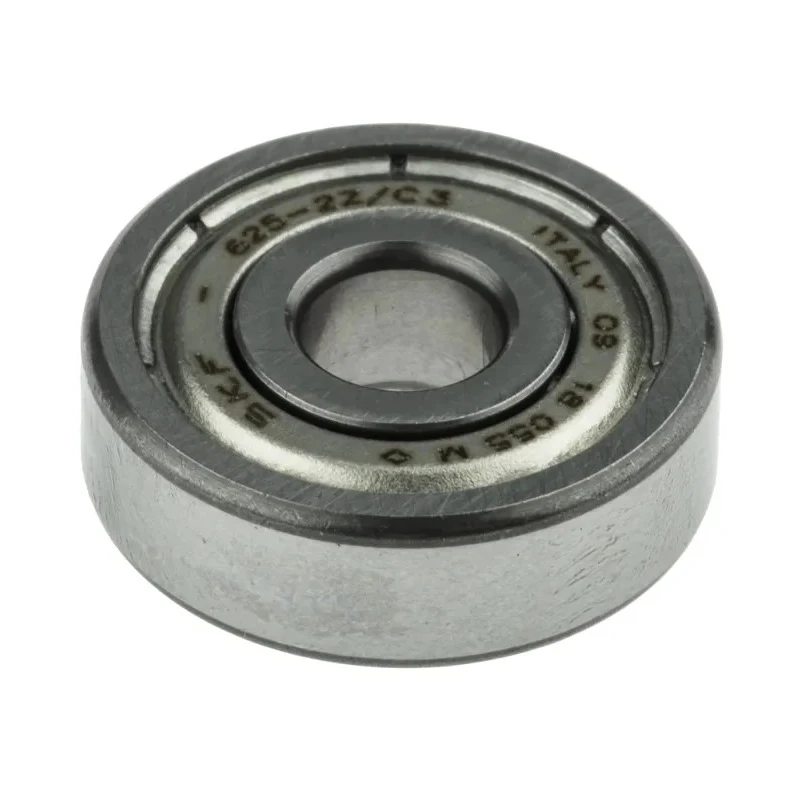 SKF Single Row Deep Groove Ball Bearing, Shielded, Sheet Metal Cage, Steel Balls, 5 mm ID 16 mm OD 5 mm Width 625-2Z/C3