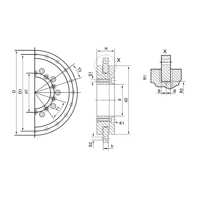 Igus Slewing Ring with Aluminium Seal 185 mm Outside Diameter PRT-01-100