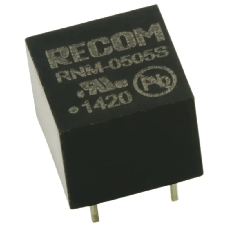 Recom DC/DC Converter 5V DC Output 200mA Through Hole Mount 1W Power RNM-0505S