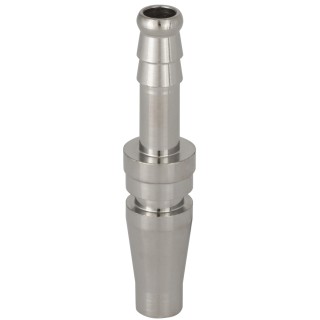 RS PRO Steel Pneumatic Quick Connect Coupling Female and Male Thread 8mm Hose Barb Nickel Plated 35 bar 100°C 667-1715