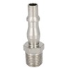 RS PRO Steel Pneumatic Quick Connect Coupling 3/8 in Male R Thread Single Shut Off With Valve 667-1734