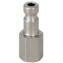 RS PRO Brass Pneumatic Quick Connect Coupling 1/8 in Female G Single Shut Off Valve 667-1803