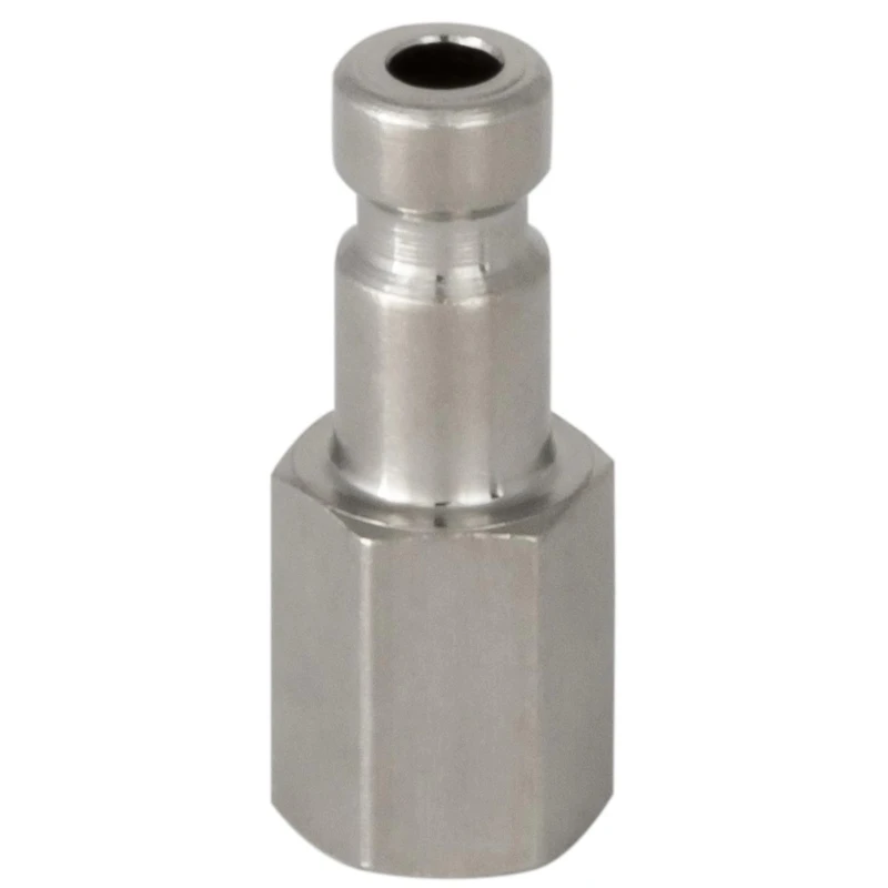 RS PRO Brass Pneumatic Quick Connect Coupling 1/8 in Female G Single Shut Off Valve 667-1803