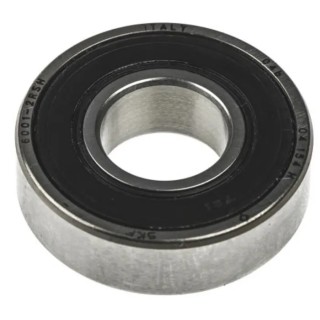 SKF Single Row Deep Groove Ball Bearing, 9 mm ID, 24 mm OD, 7 mm Width, Sealed, C3 Clearance 609-2RSH/C3