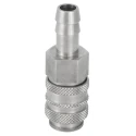 RS PRO Brass Pneumatic Quick Connect Coupling Female Male 4mm Single Shut Off Valve 667-1813