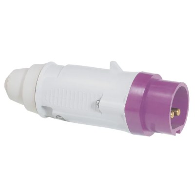 Legrand IP44 Violet Cable Mount 2P Straight Industrial Power Connector, 16A, 20V, 25V IP44 
