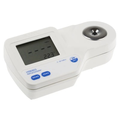 Hanna Instruments Digital Sucrose Refractometer with Optical Output, ±0.2 %Brix Accuracy, Battery Operated HI 96801