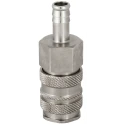 RS PRO Steel, Brass Pneumatic Quick Connect Coupling, Female Male 19mm Single Shut-Off 35 bar 100°C Series 27 667-2011