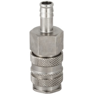 RS PRO Steel, Brass Pneumatic Quick Connect Coupling, Female Male 19mm Single Shut-Off 35 bar 100°C Series 27 667-2011
