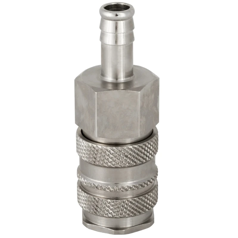 RS PRO Steel, Brass Pneumatic Quick Connect Coupling, Female Male 19mm Single Shut-Off 35 bar 100°C Series 27 667-2011