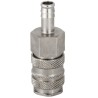 RS PRO Steel, Brass Pneumatic Quick Connect Coupling, Female Male 19mm Single Shut-Off 35 bar 100°C Series 27 667-2011