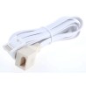 RS PRO Male BT to Female BT Telephone Extension Cable White Sheath 3m 667-3165