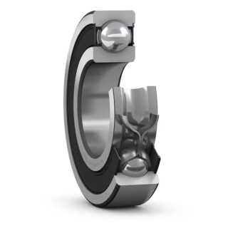 SKF Single Row Deep Groove Ball Bearing 35 mm ID, 62 mm OD, 14 mm Width, Sealed, C3 Clearance, Steel Balls 6007-2RS1/C3