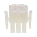 TE Connectivity MATE-N-LOK Male Connector Housing 9 Way 3 Row 6.35 mm Pitch Panel Mount Nylon Housing 1-480706-0
