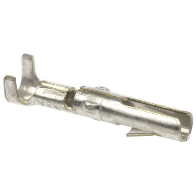 TE Connectivity 3203 Series Female Crimp Terminal, 20 AWG Min Crimp, 17 AWG Max, Tin Plated Brass Contact 163304-2
