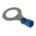 TE Connectivity PLASTI-GRIP Insulated Ring Terminal M10 Stud Size 16 AWG 14 AWG Wire Size Blue 160136