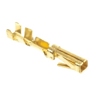TE Connectivity AMPMODU MOD II Series Female Crimp Terminal 3A Current, Gold Plated Contact, 30 AWG Min, 28 AWG Max 181271-2