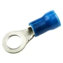 TE Connectivity PLASTI-GRIP Insulated Crimp Ring Terminal Blue M5 Stud Size 16 AWG 14 AWG Wire Size 130102