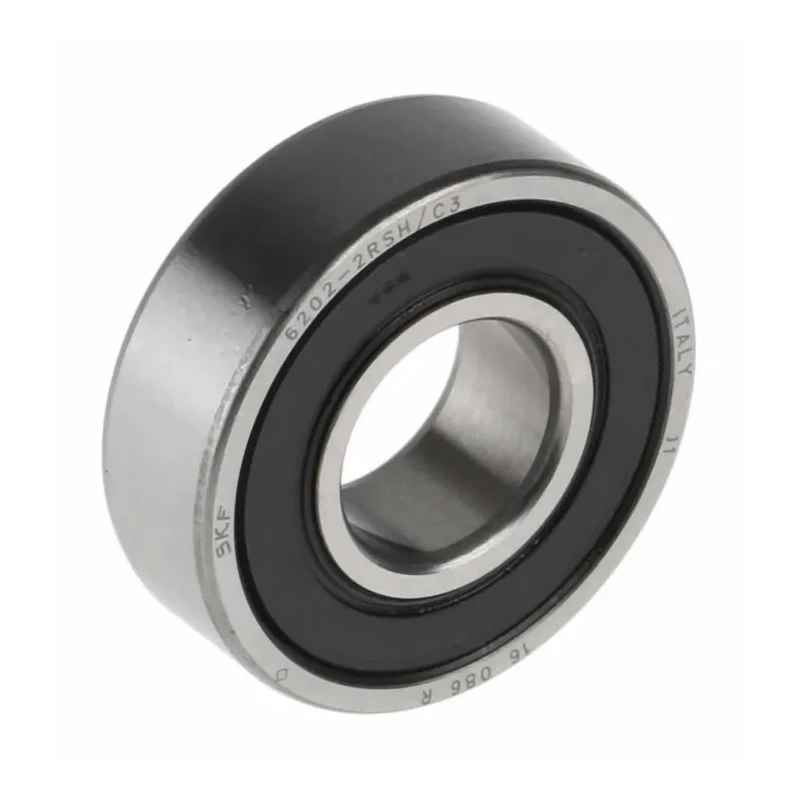SKF Single Row Deep Groove Ball Bearing 15 mm ID 35 mm OD 11 mm Width Sealed C3 Clearance 13000 RPM 6202-2RSH/C3