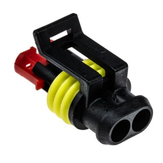 TE Connectivity AMP SUPERSEAL 1.5 Polyamide Female Automotive Connector 2 Way 282080-1