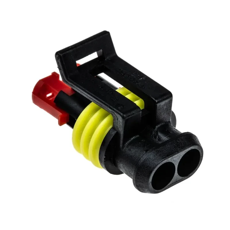 TE Connectivity AMP SUPERSEAL 1.5 Polyamide Female Automotive Connector 2 Way 282080-1
