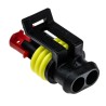 TE Connectivity AMP SUPERSEAL 1.5 Polyamide Female Automotive Connector 2 Way 282080-1