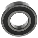 SKF Single Row Deep Groove Ball Bearing 35 mm ID, 72 mm OD, 17 mm Width, Sheet Metal Cage, Steel Balls, C3 6207-2RS1/C3