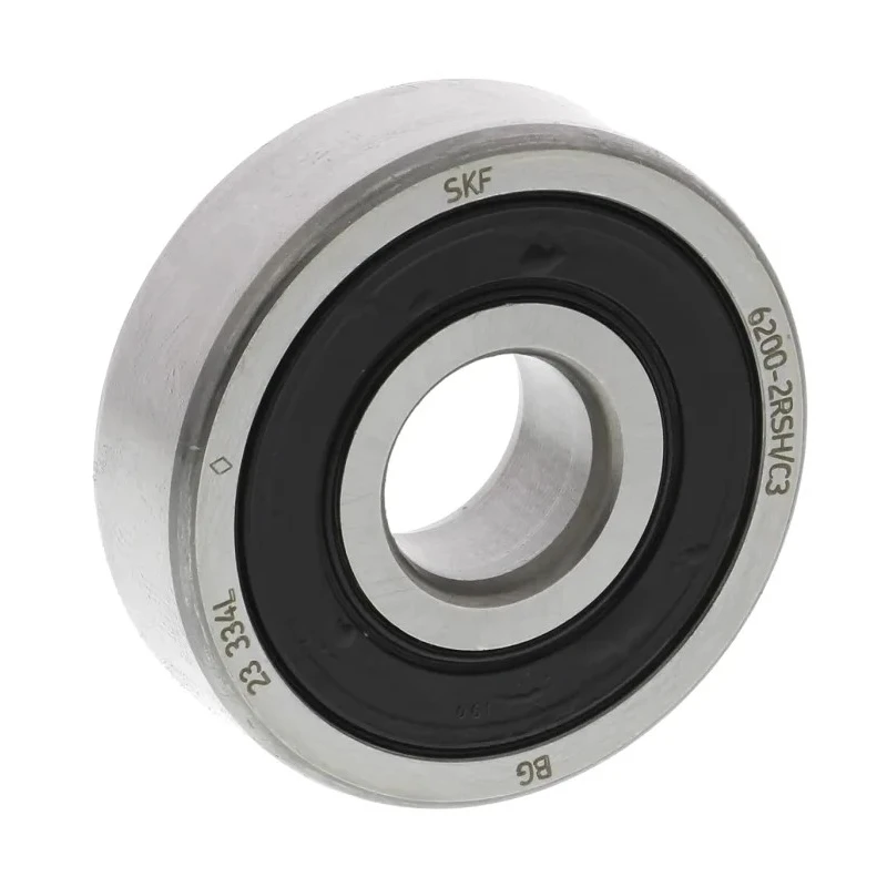 SKF Single Row Deep Groove Ball Bearing 10 mm ID, 30 mm OD, 9 mm Width, Sealed Cage 6200-2RSH/C3