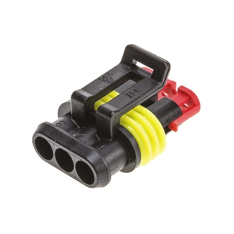 TE Connectivity AMP SUPERSEAL 1.5 Nylon Female Housing Connector 3 Contacts 282087-1