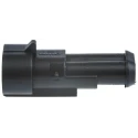 TE Connectivity Superseal Nylon Male 2 Way Connector Housing Black Nylon for Centerline Wire-to-Wire Connector 282104-1