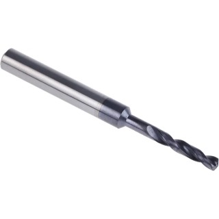 Dormer Solid Carbide Titanium Aluminium Nitride Coated Drill Bit, 3.3mm Size, 62mm Overall Length, Cylindrical R4583.3