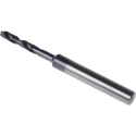 Dormer Solid Carbide Titanium Aluminium Nitride Coated Drill Bit, 3.3mm Size, 62mm Overall Length, Cylindrical R4583.3