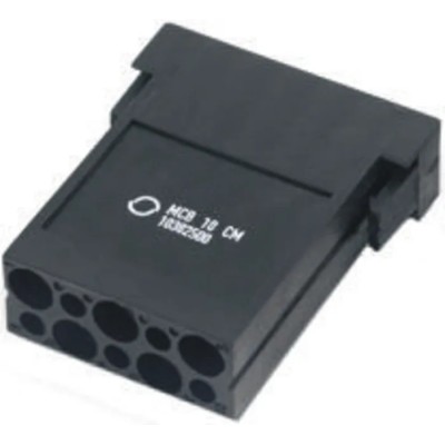 EPIC Heavy Duty Power Connector Module, 10A Current Rating, H-D 1.6 Series, MCB Series Female Connector 10382500 + 13163000