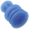TE Connectivity Heavy Duty Sealed Connector Male Wire Seal Plug-In Silicone Housing Blue 5.6x5.6x7.9mm 828904-1