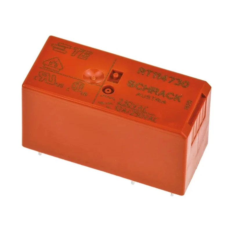TE Connectivity Power Relay PCB Mount SPDT 12A Switching Current, 230V AC Coil RT114730