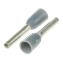 TE Connectivity Insulated Crimp Bootlace Ferrule, 8 mm Pin Length, 1.2 mm Pin Diameter, Grey, Copper Terminal with 966067-5